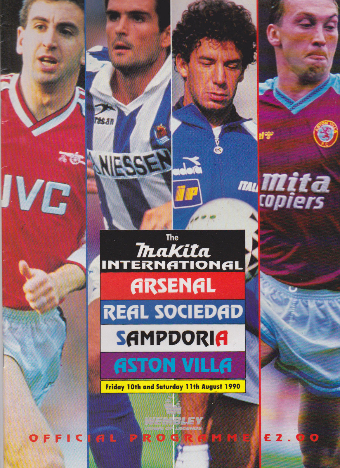 Programa torneo Wembley 1990
