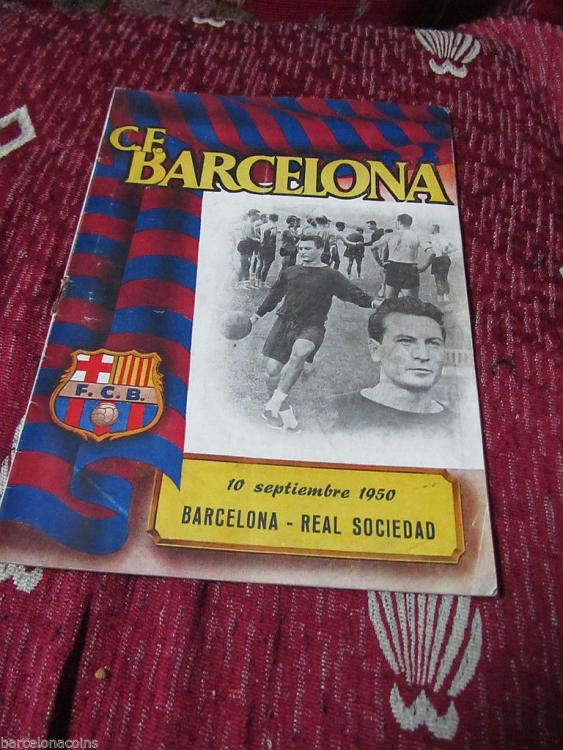 Programa FC Barcelona - Real Sociedad - Les Corts