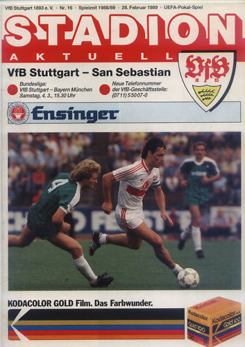 Programa VfB Stuttgart vs Real Sociedad